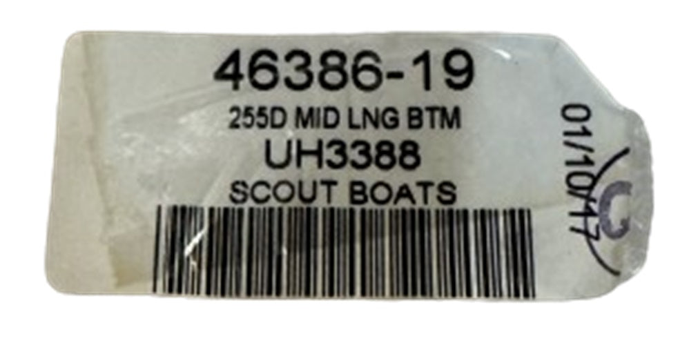 Scout Boats 255 Dorado Electric Lounge Seat Bottom w/ Storage Compartment UH3388