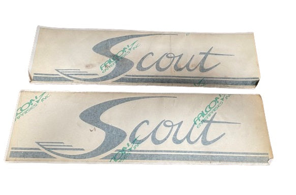 Scout Boats Large Green Logo Sticker Decal (1 Pair)