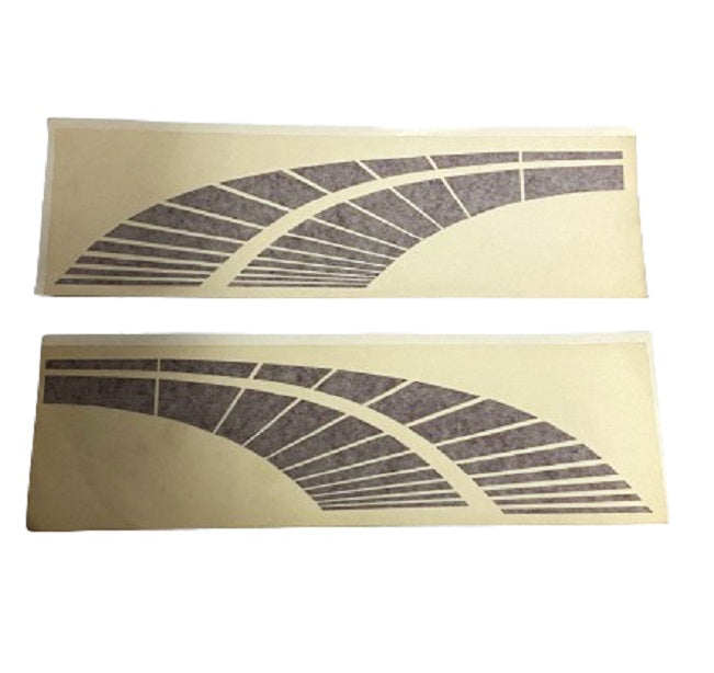 Scout Boats Maroon Pinstripe Wave Decal Sticker Set (1 Pair)