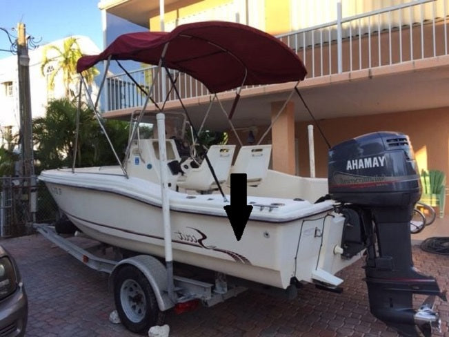 Scout Boats Maroon Pinstripe Wave Starboard Only Decal Sticker