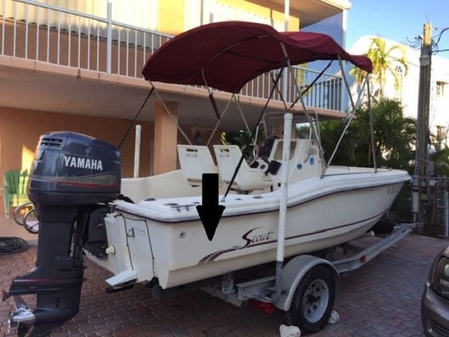 Scout Boats Maroon Pinstripe Wave Decal Sticker Set (1 Pair)