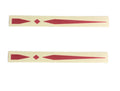 Scout Boats Red Die Cut Tie In Stripe Decal Sticker (1 Pair) HW1937