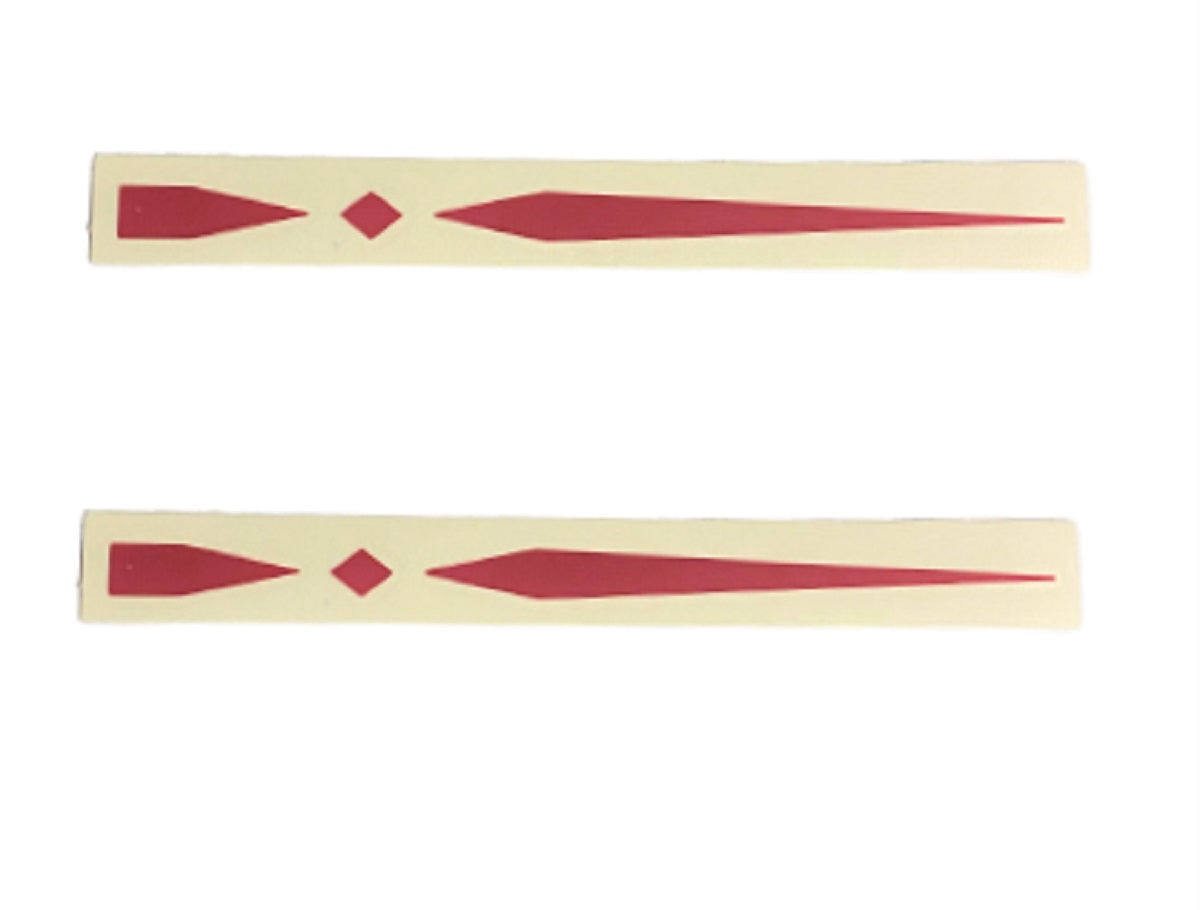 Scout Boats Red Die Cut Tie In Stripe Decal Sticker (1 Pair) HW1937