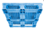 Uline 48 x 40 Blue Rackable Plastic Pallet 10 Pack H-1212BLU