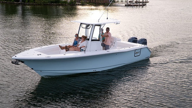 Sea Hunt Boats Gamefish 27 White Double Bolster Helm Seat