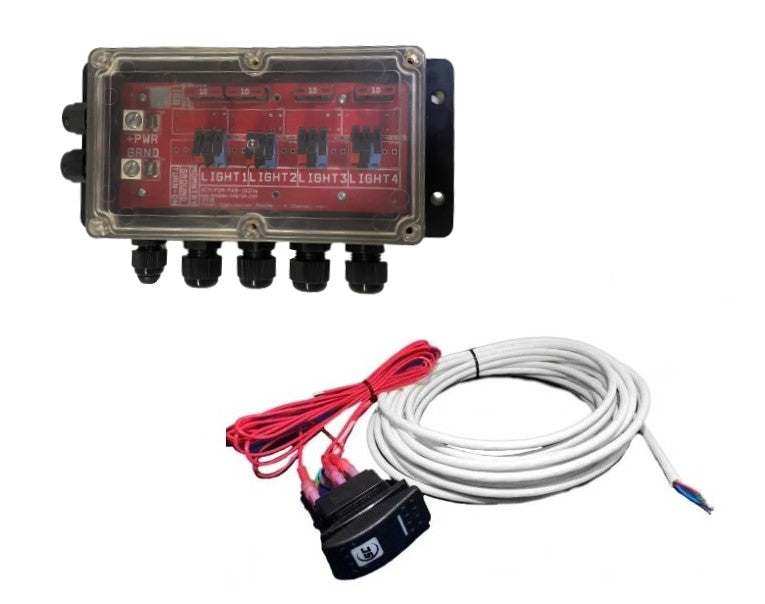 Shadow-Caster SCM-PD-Plus Power Distribution Box w/ Pre-Wired Switch