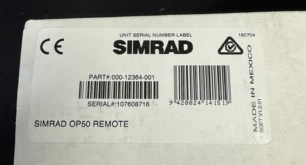 Simrad OP50 Wired Remote Controller 000-12364-001