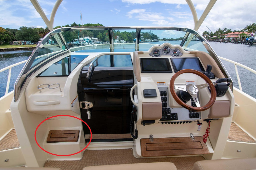 Chris Craft 36 Launch Teak Port Helm Footrest 016-0756