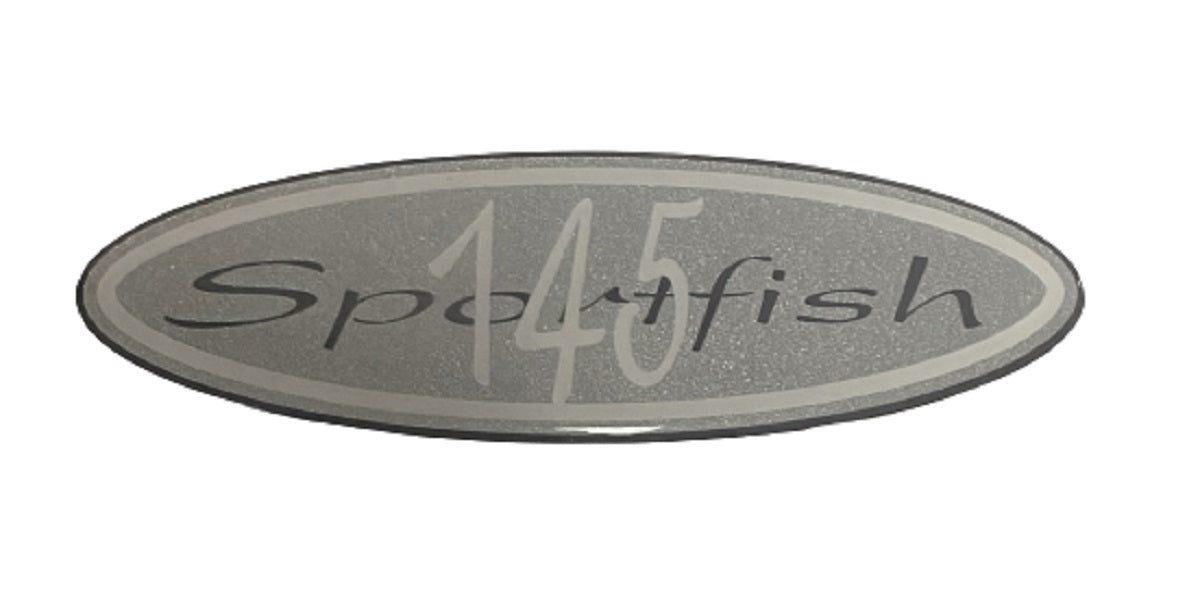 Scout Boats Sportfish 145 Silver Designator Logo Sticker Decal (1 Pair)