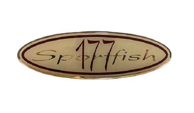 Scout Boats Sportfish 177 Burgundy Designator Logo Sticker Decal (1 Pair)