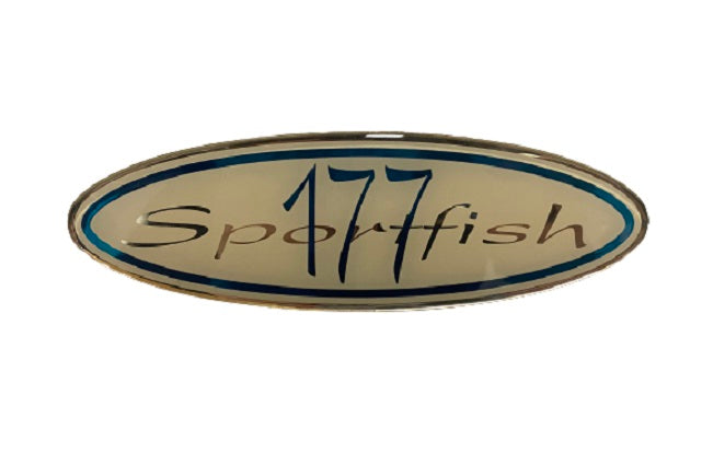 Scout Boats Sportfish 177 Teal Designator Logo Sticker Decal (1 Pair)