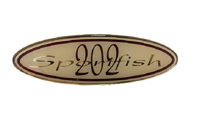 Scout Boats Sportfish 202 Burgundy Designator Logo Sticker Decal (1 Pair)