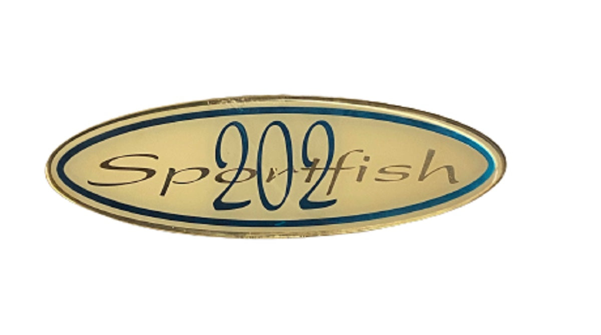 Scout Boats Sportfish 202 Teal Designator Logo Sticker Decal (1 Pair)