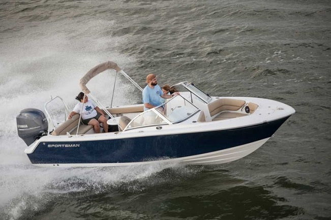 Sportsman Boats 210 Discovery Sunbrella Toast Tweed Spray Shield 30207