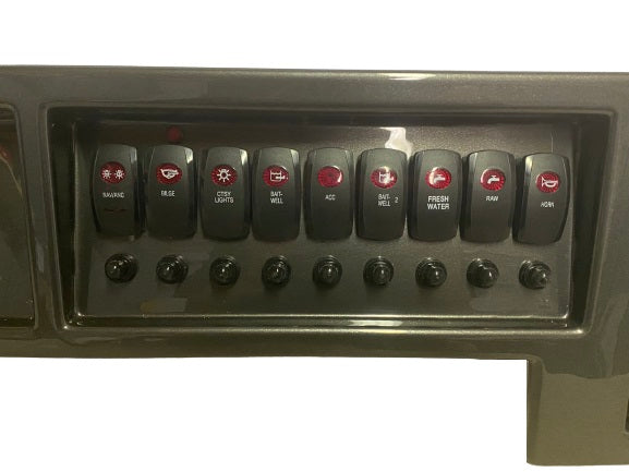 Sundance Boats DX20/DX22 Center Console Helm Replacement Switch & Glove Box Panel AD-436-022