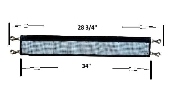 Sundance Snap Hook Jet Black Cooler Utility Harness w/ Pockets SD2000
