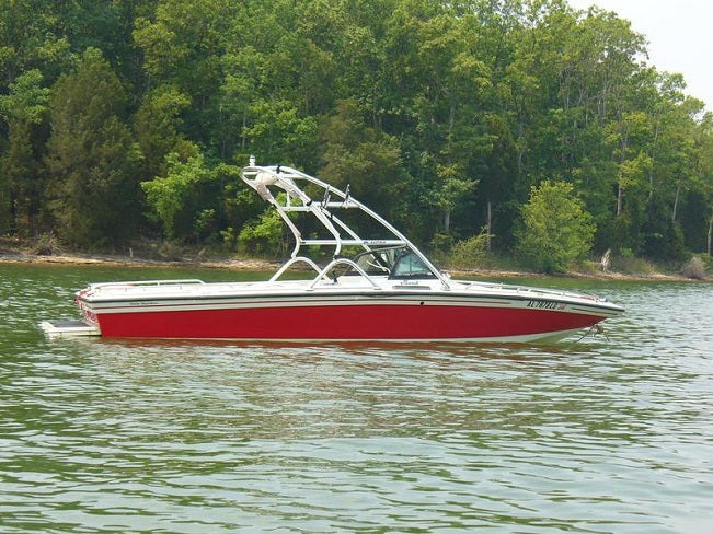 Skiers Choice 2003 Supra Competition w/ Tower Sunbrella Taupe Mooring Boat Cover SC104296