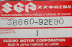 Suzuki Oil Warning Monitor Wiring Harness 36660-92E90