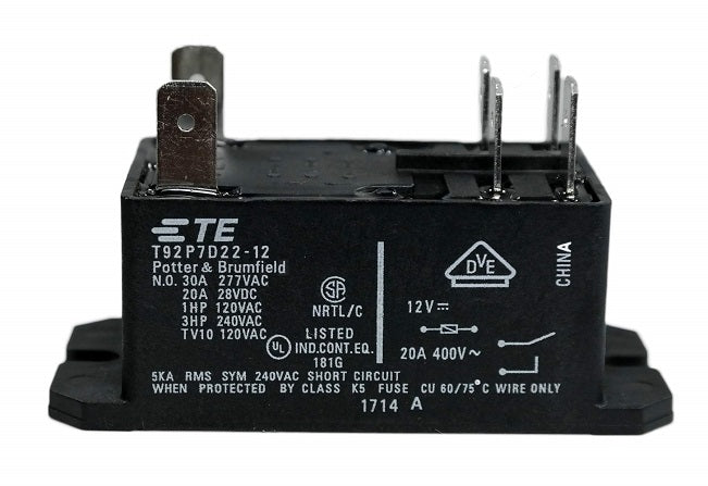 TE Connectivity Potter & Brumfield General Purpose 30A Power Relay T92P7D22-12