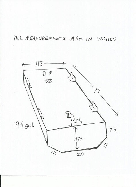 Marine 193 Gallon Fuel Tank