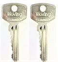 TrioVing Lock Chrome Plated Brass Spare Key Pair