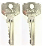 TrioVing Lock Chrome Plated Brass Spare Key Pair