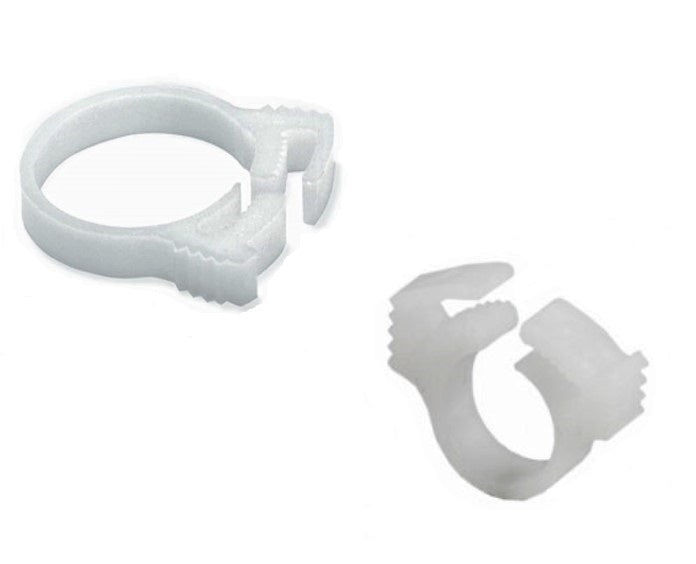 Hellerman Tyton White Plastic "Snappers" Clamp Hose Snp-22 (Pack of 75)