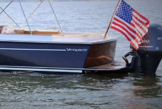 Vanquish Boat Emblem Logo Vinyl Die-Cut Sticker Decal