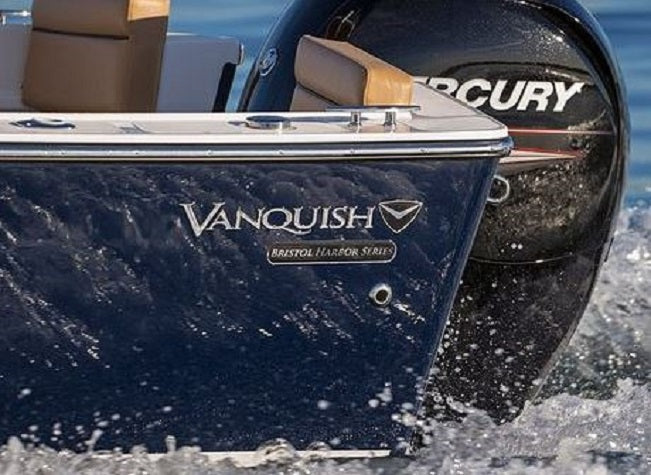 Vanquish Boat Emblem Logo Vinyl Die-Cut Sticker Decal