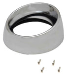 Veethree Instruments 5" Silver Eyebrow Gauge Bezel Kit