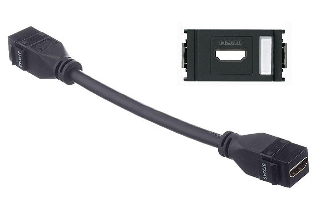 Vimar HMDI Black Socket Connector 16334
