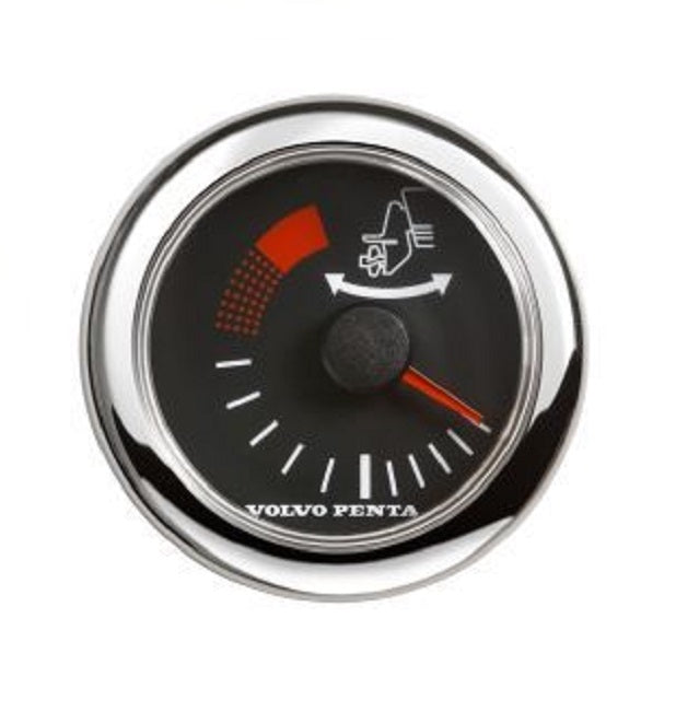 Volvo Penta EVC Black Trim Gauge w/ Chrome Bezel 812861