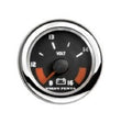 Volvo Penta EVC 8-16V Black Voltmeter Gauge w/ Chrome Bezel 881649