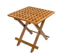 WhiteCap Teak Grate Top Fold/Stow Away Table WT-60030