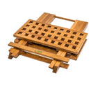 WhiteCap Teak Grate Top Fold/Stow Away Table WT-60030