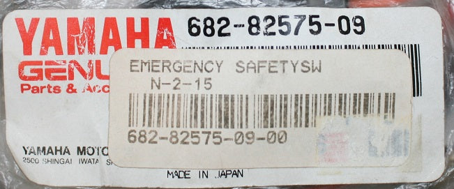 Yamaha Emergency Safety Stop/Kill Switch 682-82575-09-00