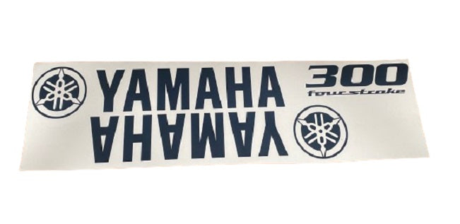 Yamaha Marine 200 Four Stroke Black Cowling Decal (3 pc.) Set