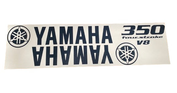 Yamaha Marine 350 Four Stroke Black Cowling Decal (3 pc.) Set