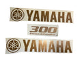 Yamaha Marine 300 Four Stroke Bronze Cowling Decal (3 pc.) Set