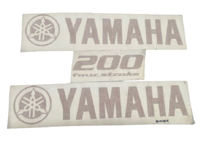 Yamaha Marine 200 Four Stroke Buckskin Cowling Decal (3 pc.) Set