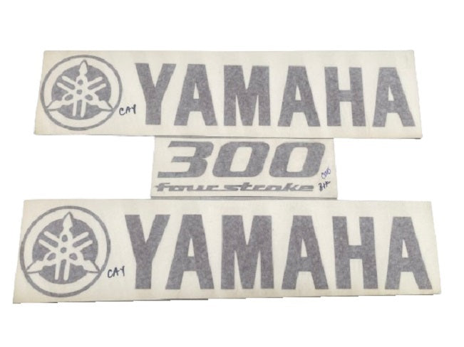 Yamaha Marine 300 Four Stroke Cayenne Cowling Decal (3 pc.) Set