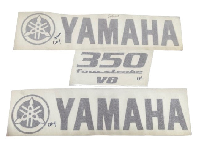 Yamaha Marine 350 Four Stroke V8 Cayenne Cowling Decal (3 pc.) Set