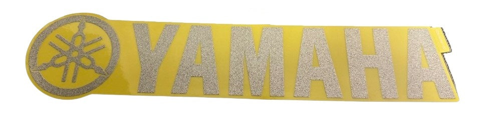 Yamaha Marine Silver/ Yellow Logo Cowling Decal 6D6-42681-00