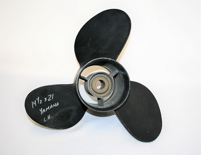 Yamaha LH Stainless Steel Black Powder Coated 14 1/2 x 21 Propeller