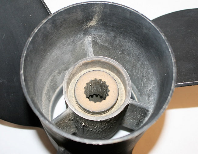 Yamaha LH Stainless Steel Black Powder Coated 14 1/2 x 21 Propeller