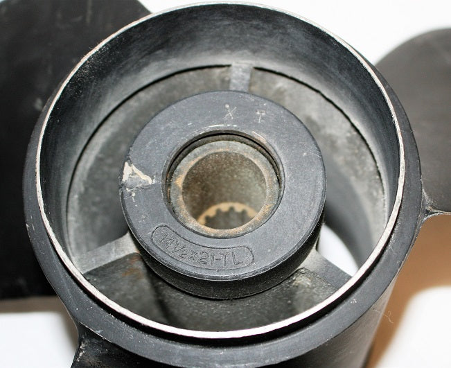 Yamaha LH Stainless Steel Black Powder Coated 14 1/2 x 21 Propeller