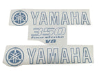 Yamaha Marine 350 Four Stroke V8 Rascal Blue Cowling Decal (3 pc.) Set