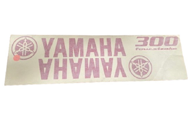 Yamaha Marine 300 Four Stroke Red Cowling Decal (3 pc.) Set