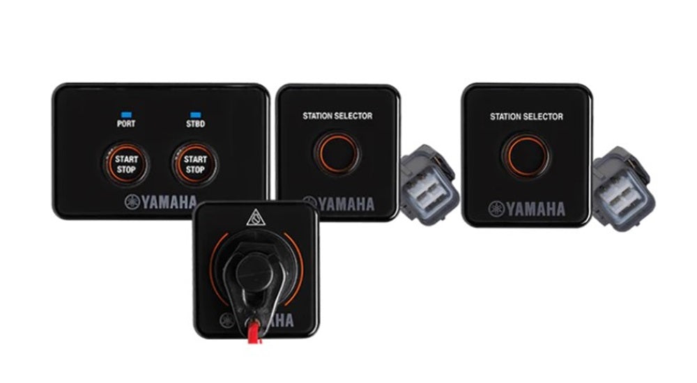Yamaha Command Link Plus Twin Engine Second Station Ignition & Start/Stop Switch Kit 6X6-762B0-30-00