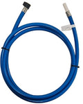 blue uniflex hose with a stem and female ending